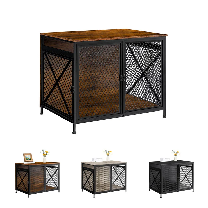 Iron cage dog house small dog table storage new dog cage can be fixed summer heatstroke