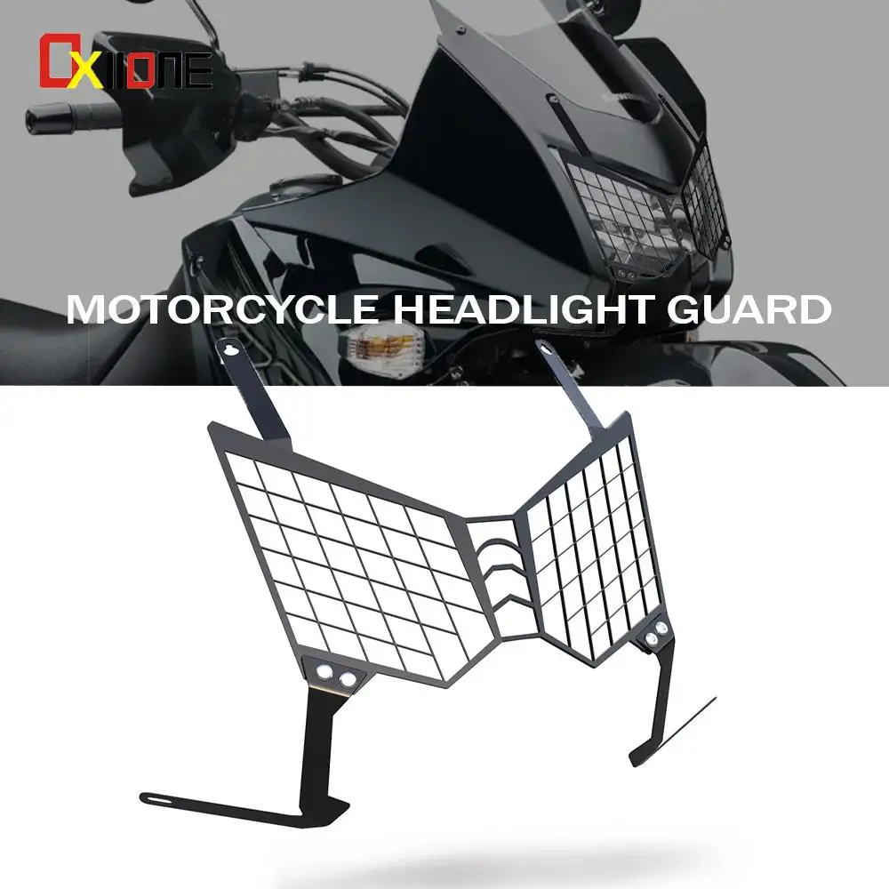 

Motorcycle Headlight Guard For Kawasaki KLR 650 2008- 2018 Front Light Headlamp Grille Guard Cover Protector KLR650 Accessories