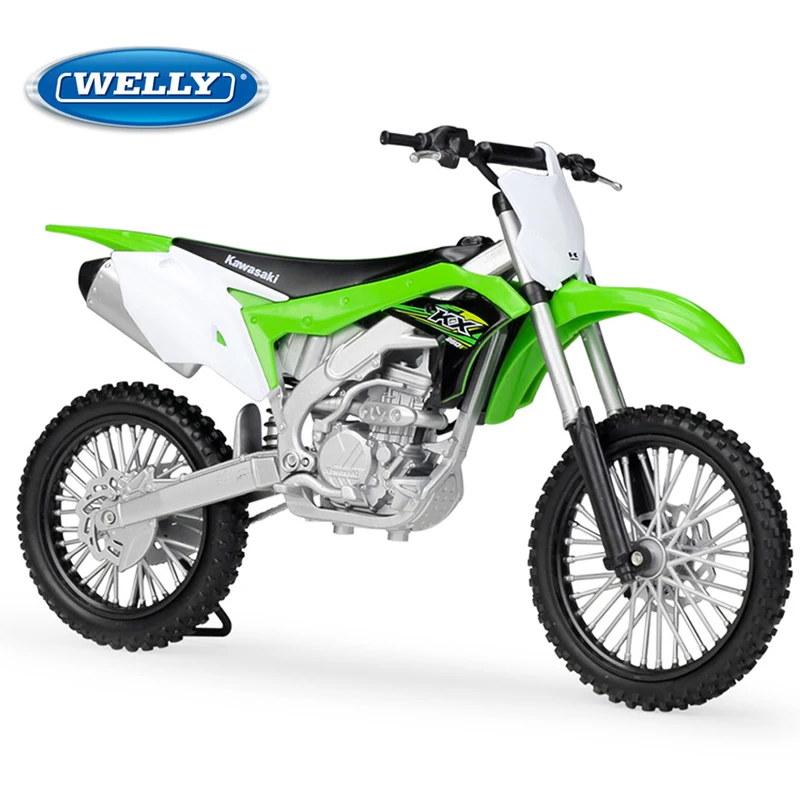 

Welly 1:10 Scale Kawasaki KX250F (2017) Off-Road Motorcycle Model – Detailed Replica, Ready to Display