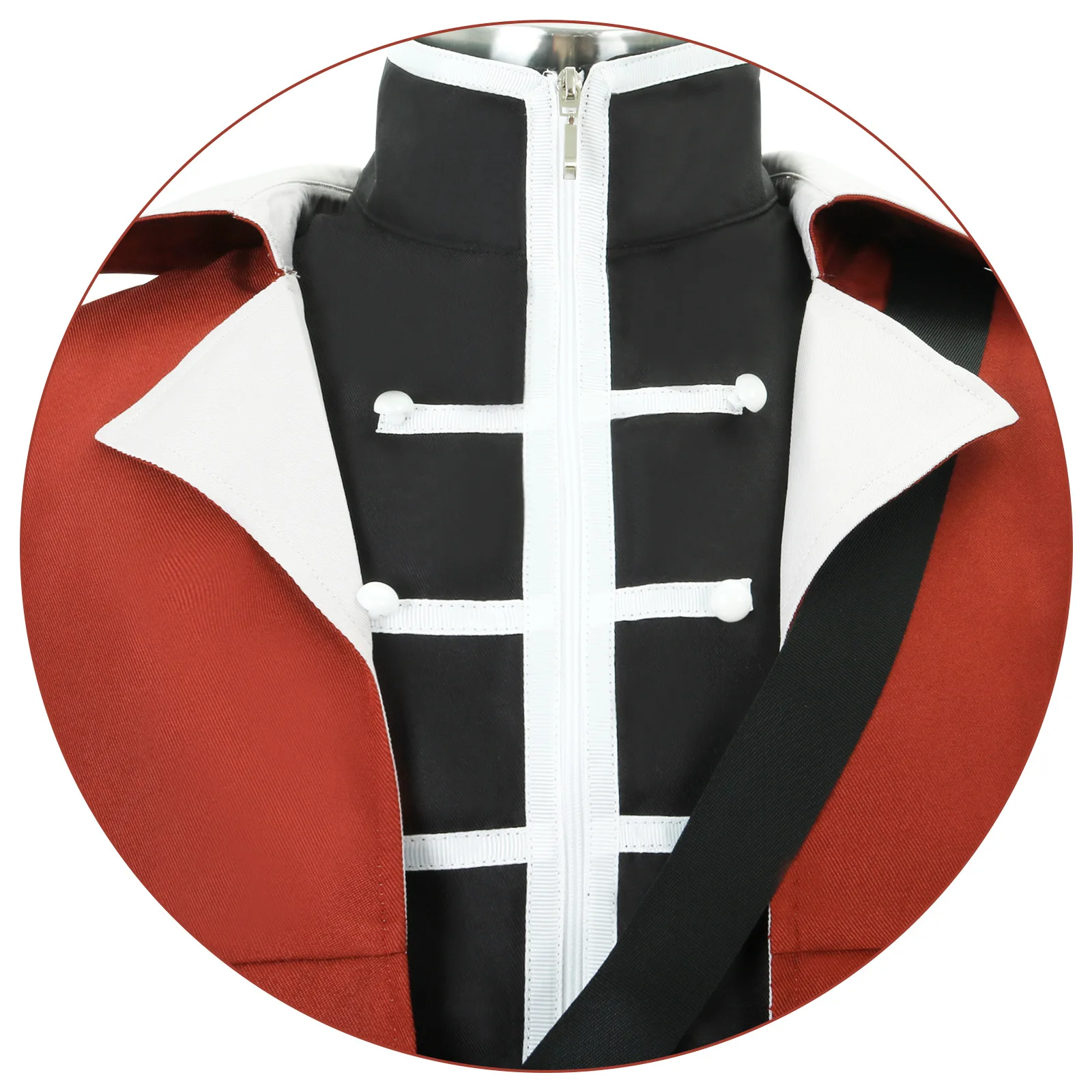 Grimmige Cosplay Kostuums Jas Uniform Pruik Handschoenen Halloween Feest Voor Mannen Rollenspel Prop Pakken Anime Frieren Na Het Einde Van De Reis