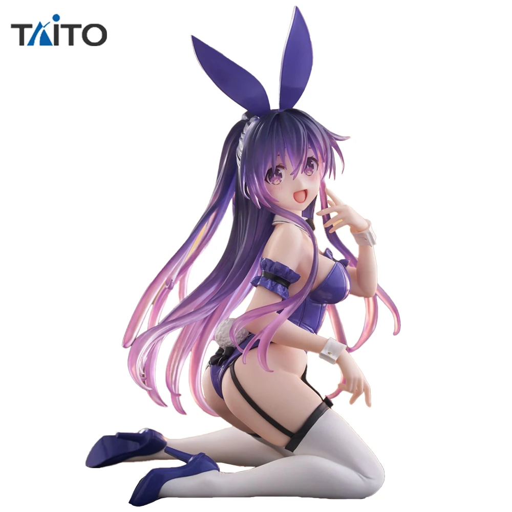 Pre-Order TAiTO Date A Live V Desktop Cute Tohka Yatogami (Bunny Ver.) 13cm Anime Figure Model Ornament Toys