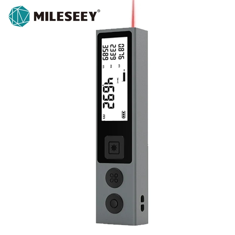 Mileseey Laser Trena 30m 40m Fita Métrica a Laser Mini Bluetooth Telêmetro