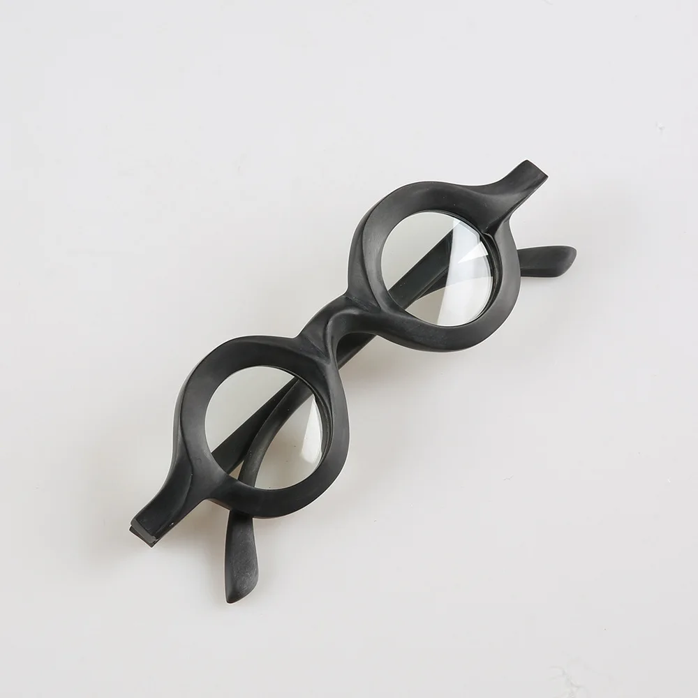 Eyeglass Frames Round Vintage Unique Vintage Handmade Buffalo Horn Prescription Eyeglasses Optical Reading Men's Glasses Frame