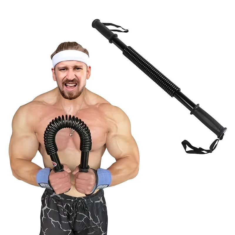 20–60 kg Federarmtrainer, verstellbarer Muskeltraining, Armstärker, faltbarer Federsteg, Widerstand, gebogener Stange, Brusttraining, Fitness, Armstärker, Heimtruhe, Oberarm, Muskeltraining, Federsteg