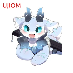 UJIOM 13cm X 11.4cm Cute Cartoon Furry Wall Sticker Amusing Baby Nusery Room Decoration Decals Creative Living Room Murals