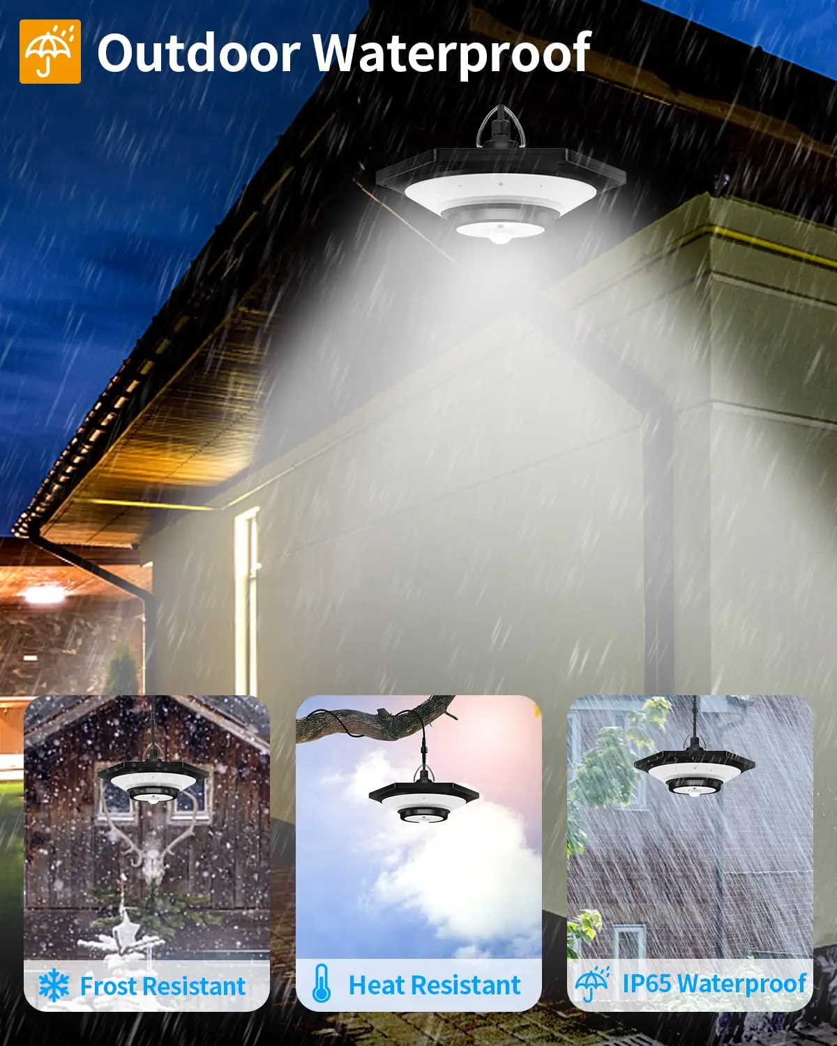 Imagem -06 - Super Bright Solar Pendant Light Pendurado Shed Light Grânulos de Led ao ar Livre 1200 Lumens 6500k 228