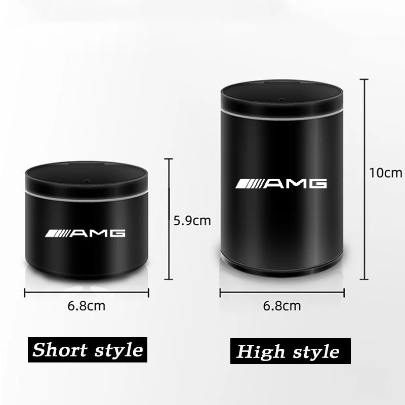 Portable Smoke Car Ashtray Cigarette Ash Ashtray Car Cup Holder for Benz AMG W211 W210 W124 W202 CLA W212 W220 Car Accessories view 6