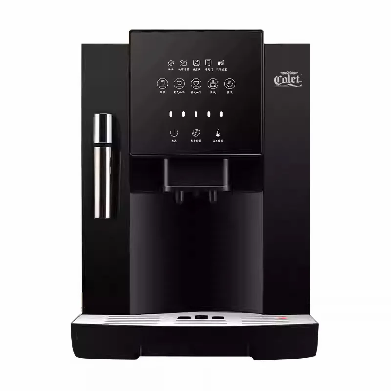 Semi-Automatic Espresso Coffee Maker with Touch Screen Display Stainless Steel Portable for RV Household Use Gas Compatible
