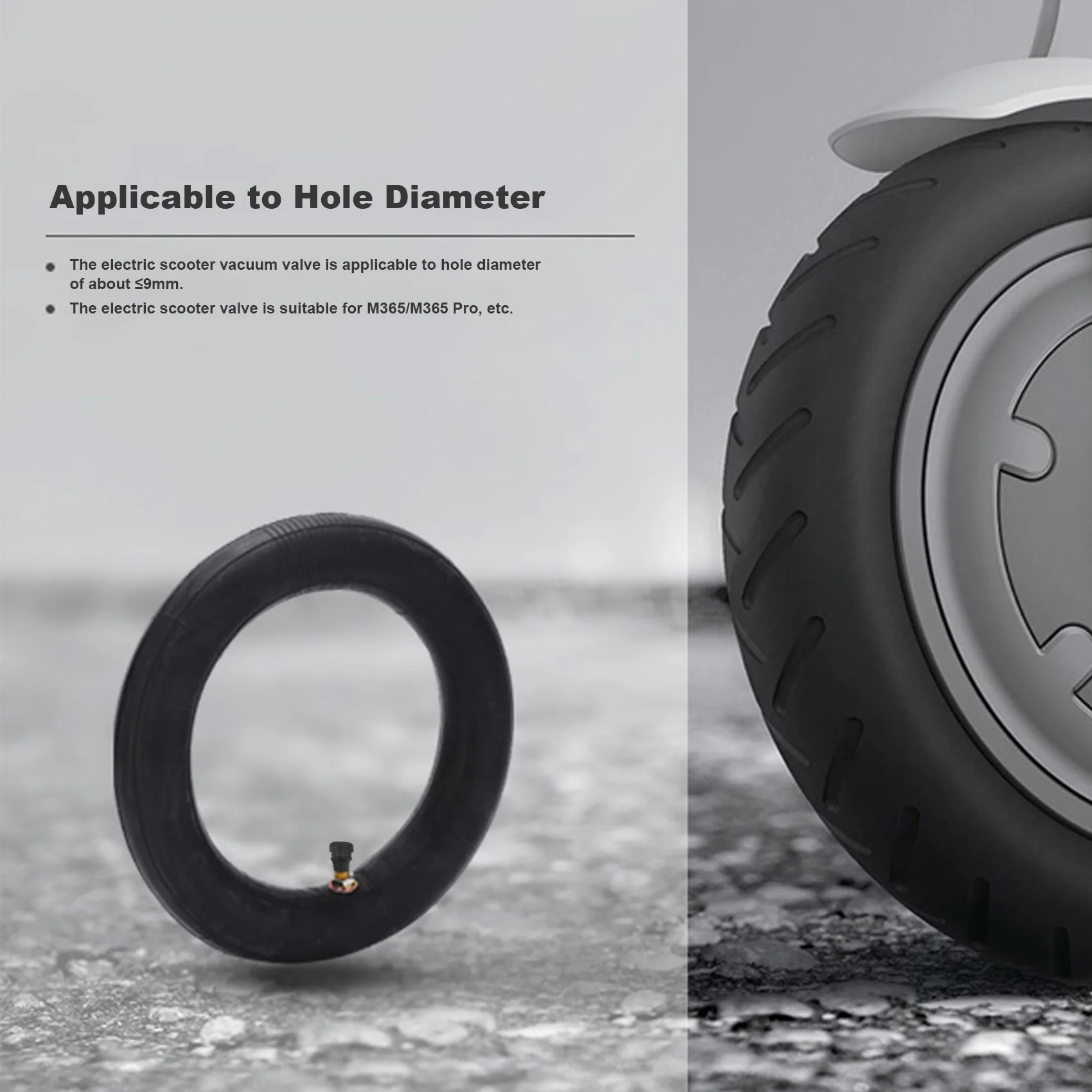 LLXA 10 قطعة سكوتر كهربائي لايحتاج الإطارات صمام تفريغ عجلة صمام الغاز لملحقات سكوتر كهربائي Xiaomi M365