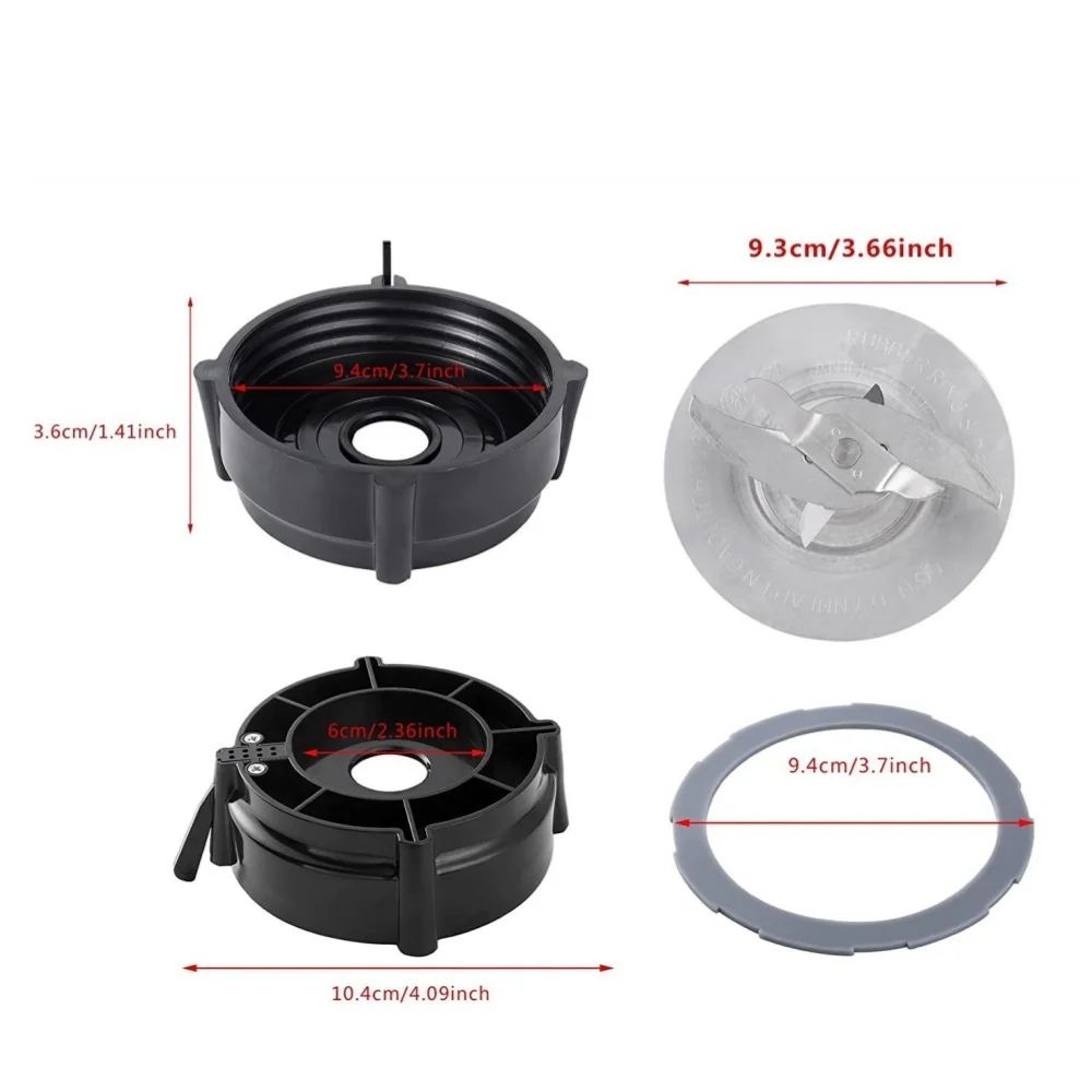 Faca pro + anel de vedação + base lâmina de fazer gelo oster 1200w adequada para máquina de suco acessórios misturadores x pert