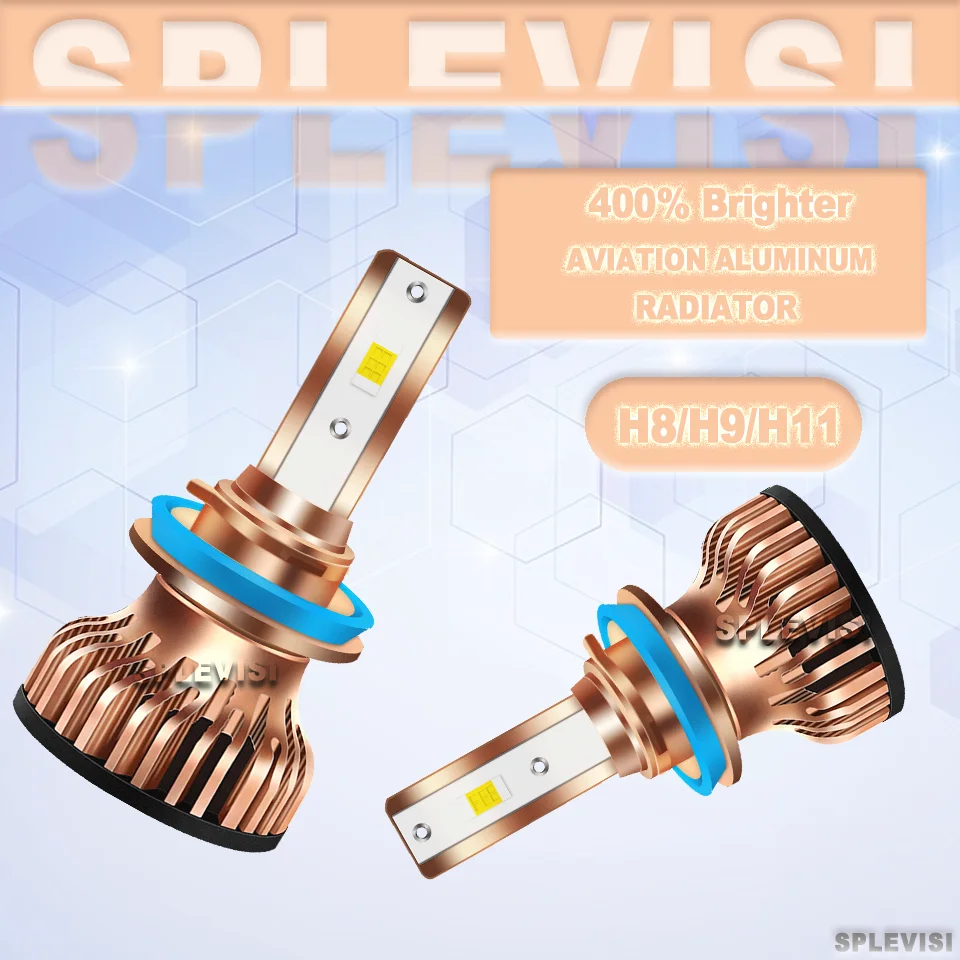 

2PCS H11 H8 H9 711 Car LED Headlight High/Low Beam Bulbs High Power 150W 15000LM 6000K White 400% Brighter than Halogen Bulbs