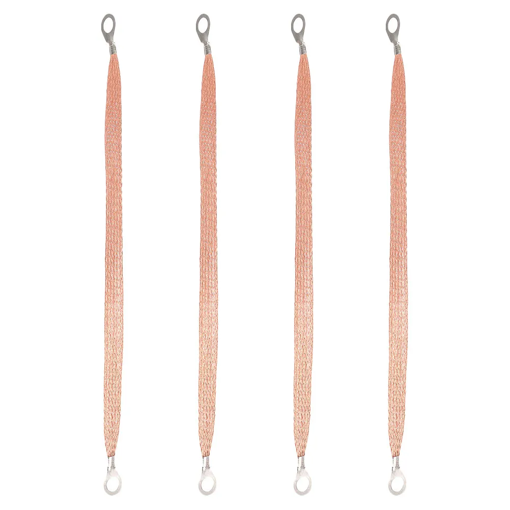 

4 шт. электрических клеммных кабелей, сверхмощные заземляющие ремни для автомобилей, стабильная передача тока, простая установка