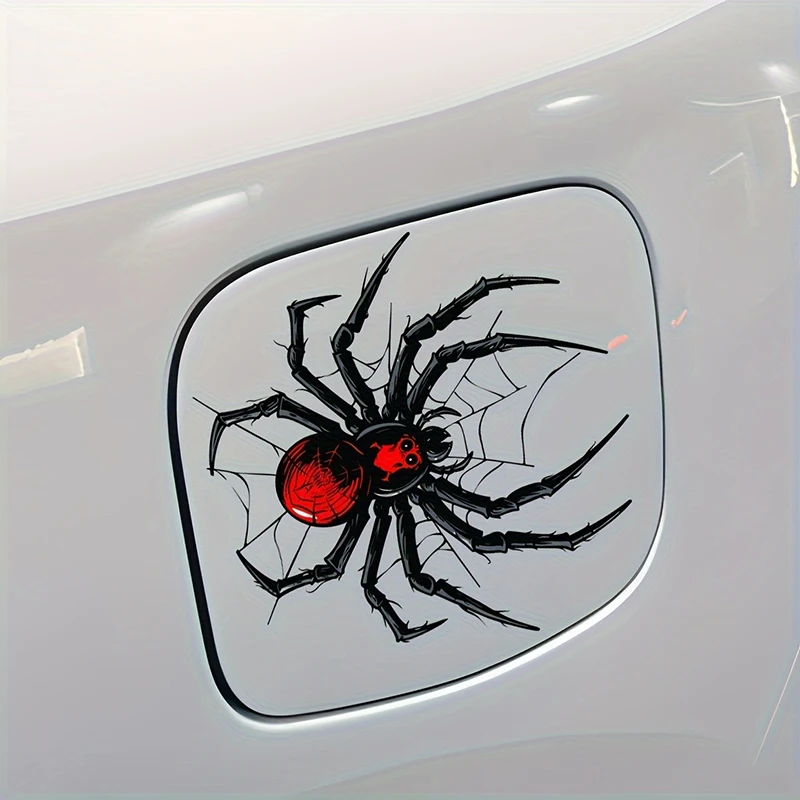Funny Spider Motorcycle Stickers Waterproof DIY Motorbike Side Panels Fuel Tank Fairing Vinyl Decals Halloween Decoration
