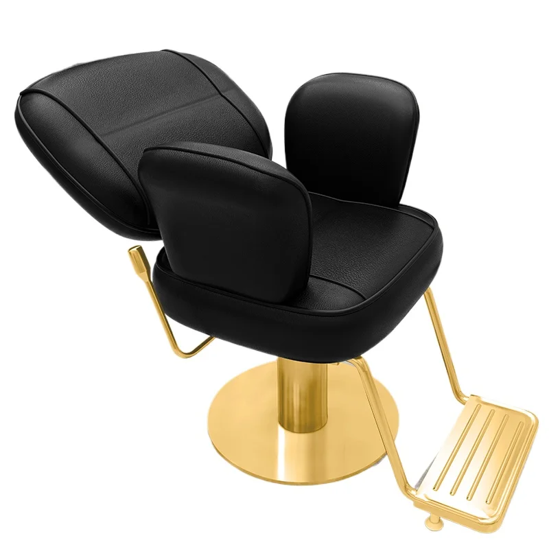 كراسي حلاقة حديثة فاخرة بتصميم مميز وكراسي صالون بسيطة موفرة للمساحة وأثاث صالون Friseurstuhl الإيطالي