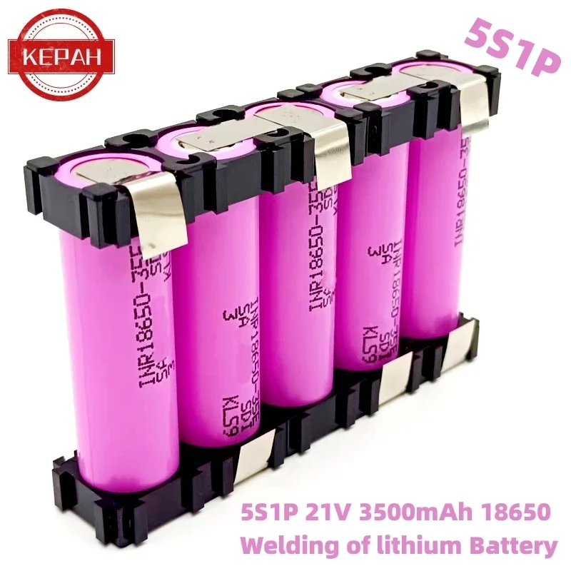 Paquete de baterías de soldadura para destornillador, nuevo 20A, 18650, 35E, 3500mAh, 7000mAh, 2S, 3S, 4S, 6S /1P, 2P, 7,4 V, 12,6 V, 14,8 V, 18V, 25,2 V