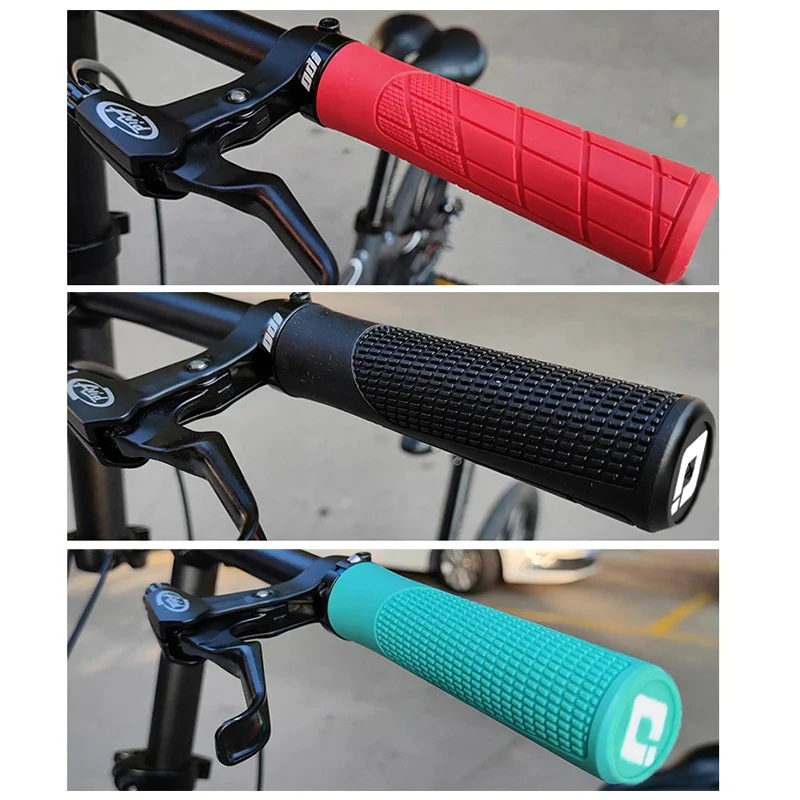 MTB Bicycle Handlebar Grips Rubber Anti-Skid Bike Grips Lock On Road Mountain Handle End Grips MTB Cuffs Bike Accessories