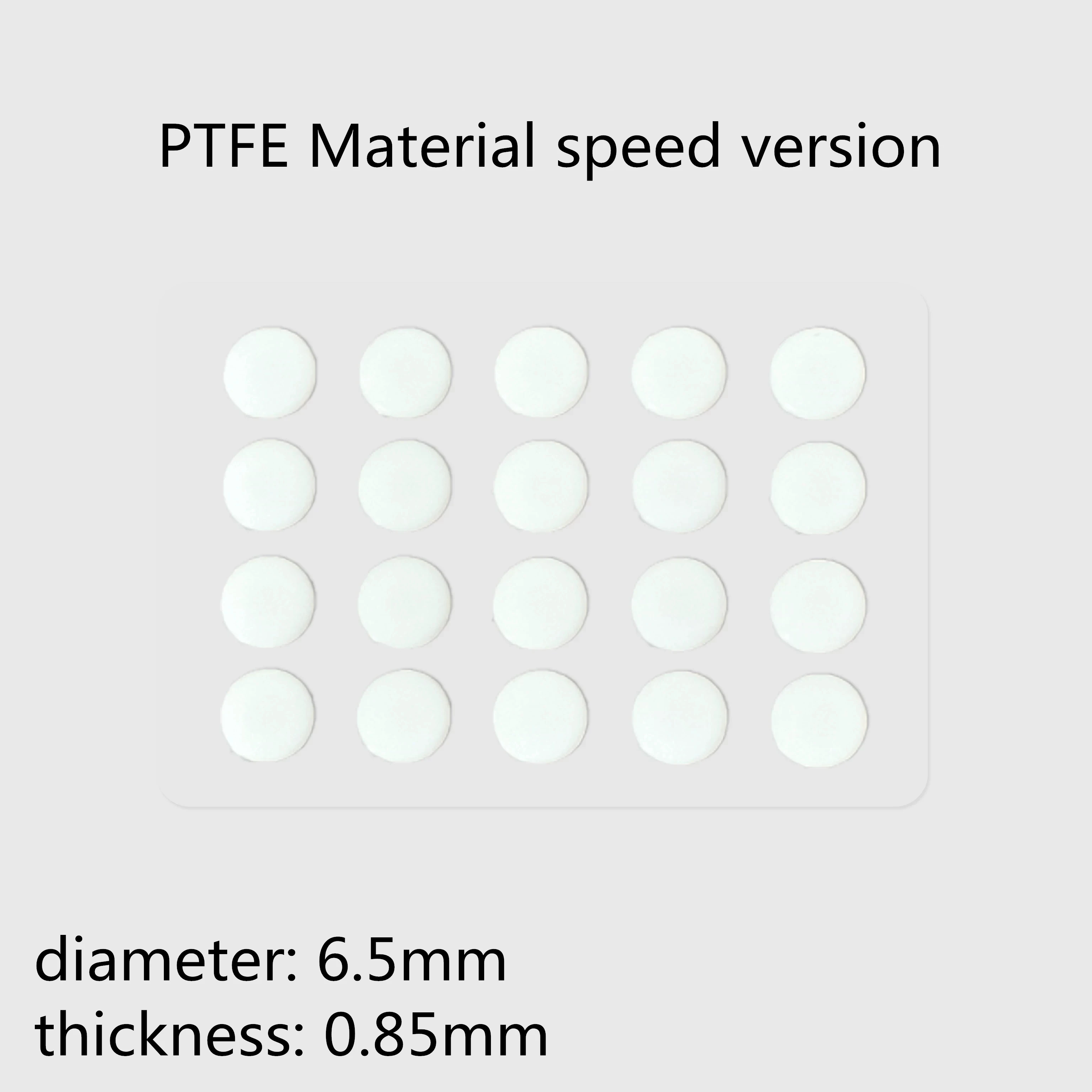 20pcs/pack Sufeng lin PTFE UPE Dot Mouse Skates Wear-Resistant Universal DIY Speed Control Mouse Feet For Glass Cloth Pad