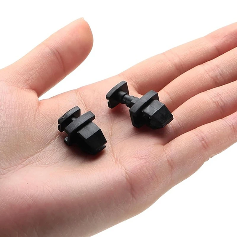 20 عبوة من مشابك الثلاجة السوداء 617772 بديلة بمزلاج لأبواب فتحة تهوية خدمة الثلاجة-ABAM