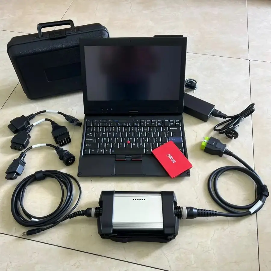 V2.8 PTT Vocom II Code 88894000 for vocom2 Truck excavator Diagnostic Tool X220T LAPTOP I5 8G Expert Programmer