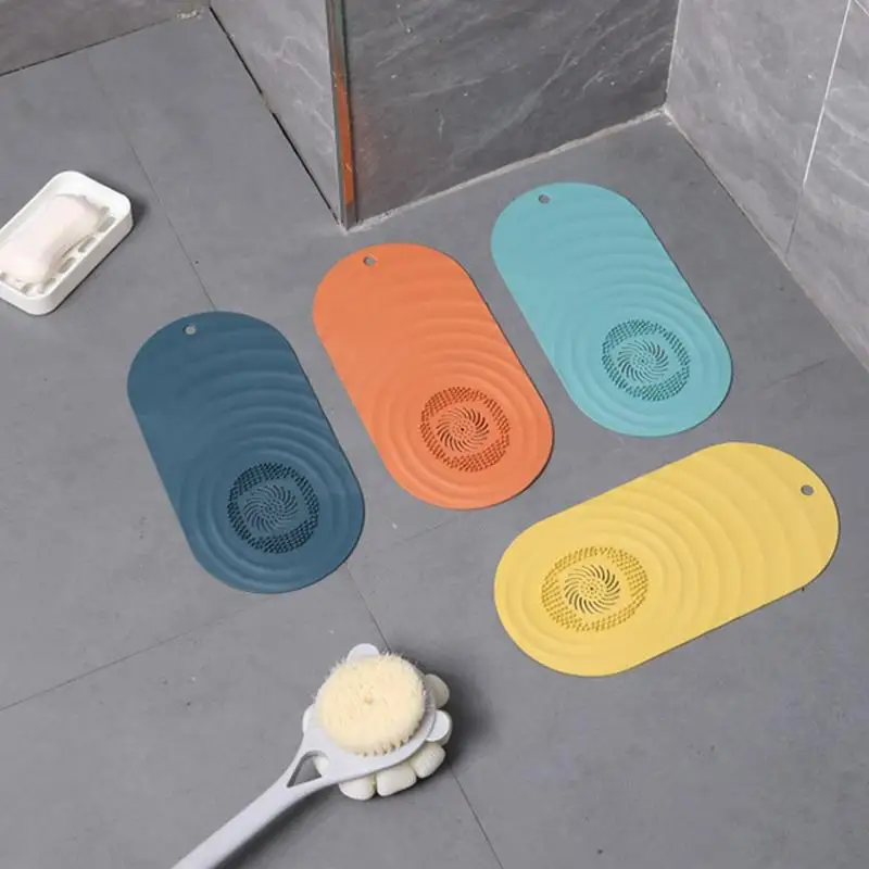 

Silicone Anti-blocking Hair Catcher Hair Stopper Pad Shower Floor Drain Covers Sink Strainer Filter Bathroom Kitchen Accessories