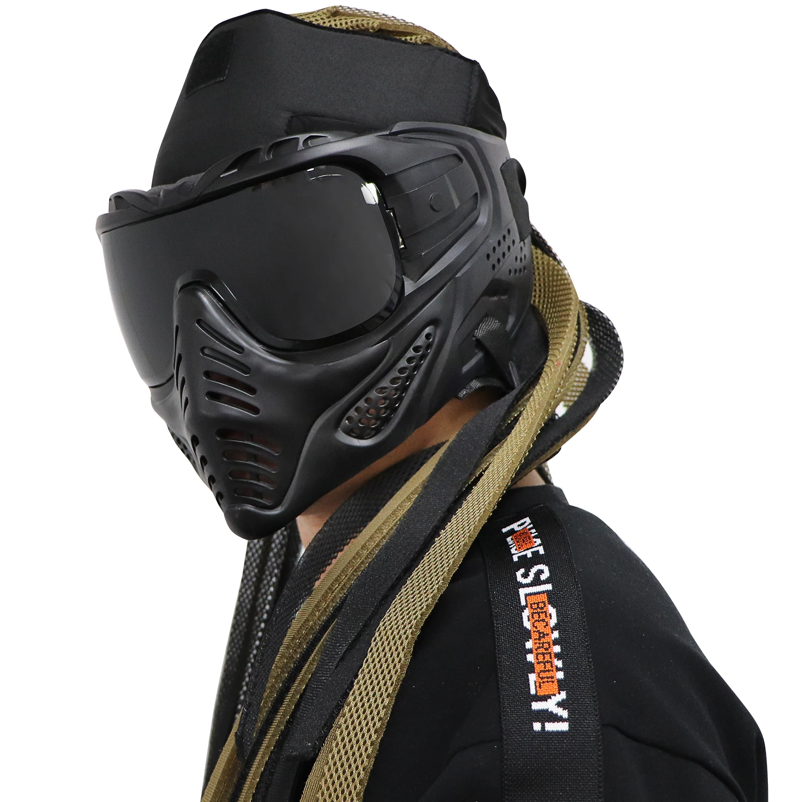 قناع وجه كامل للدراجات النارية، نظارات مقاومة للرياح، نظارات ركوب الخيل الرياضية الخارجية للهالوين، الألعاب، CS التكتيكية الادسنس #1