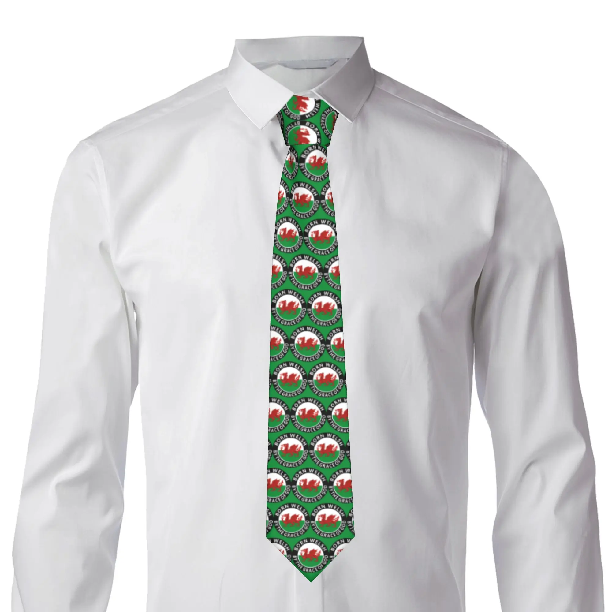 Classic Wales Country Flag  Tie for Party Men  Neckties