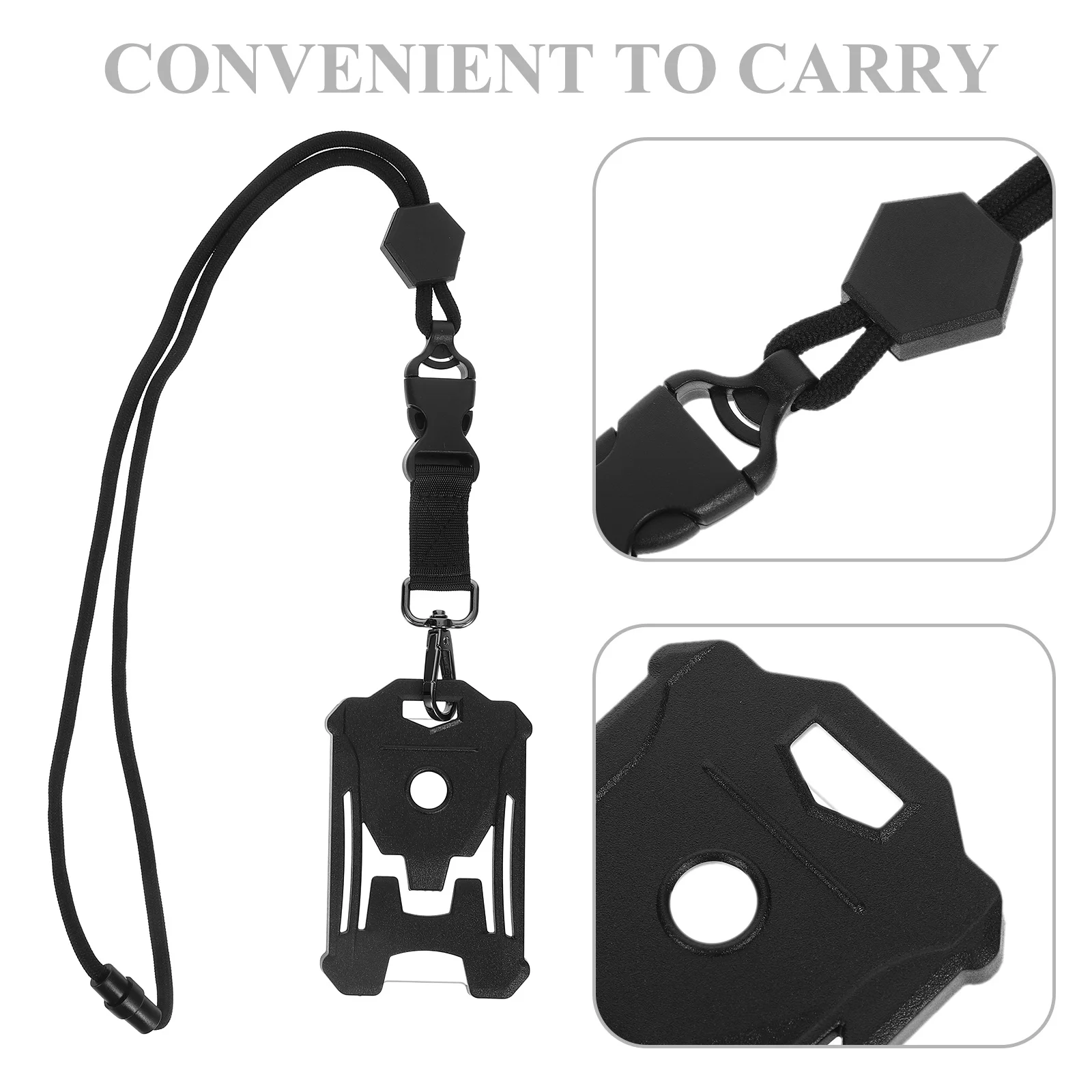 Porte-carte, Badge nominatif, manchon de carte d'identité, lanière, housse de protection transparente pour cartes de jeu d'employé, cartes de visite