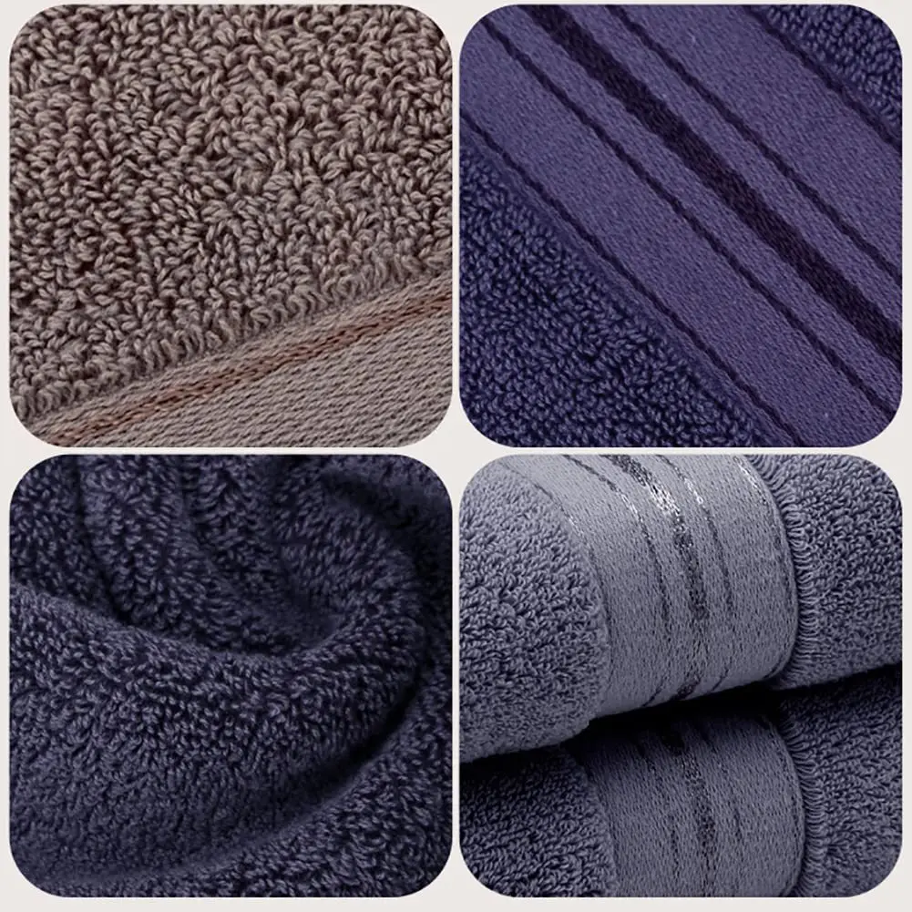 6pcs/packs Super Soft Cotton Bath  Towels High Absorbent Quick Drying Bathroom Towels Wholesale