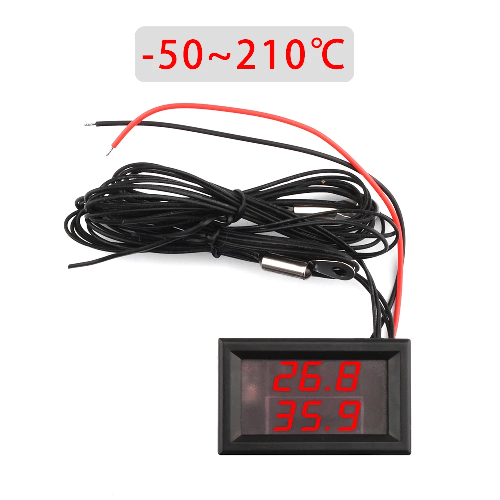 Imagem -05 - Termômetro Digital de Alta Temperatura Lcd Sonda Ntc50210 °c-58410 °f 028 Digital Canal Duplo de Dígitos