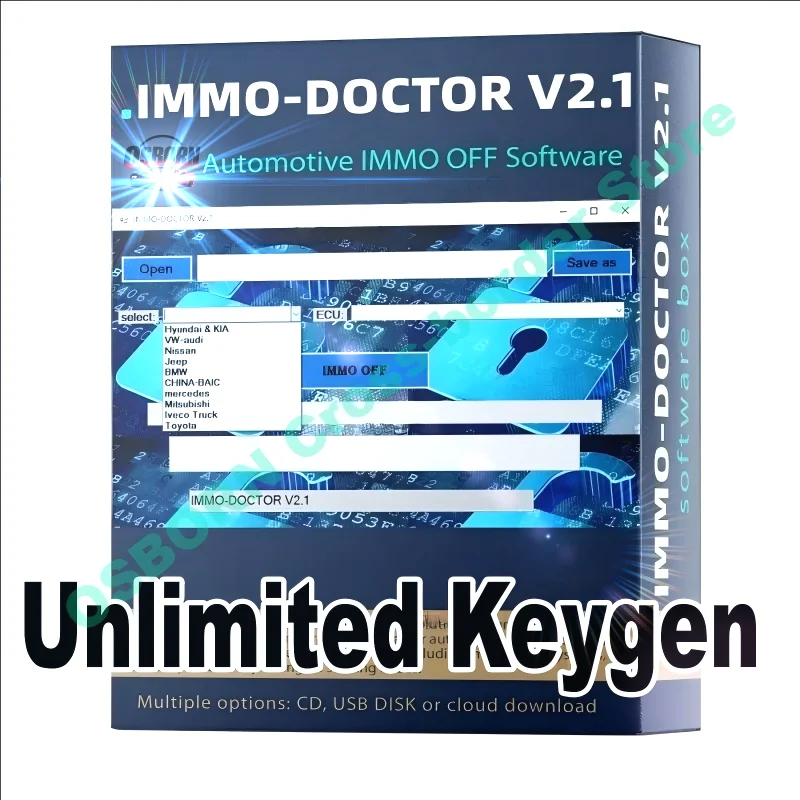 

IMMO DOCTOR V2.1 2025 с неограниченным количеством KEYGEN MULTI BRAND Immo Off Software ECU Chip Tuning Unidad de control teksto Immo
