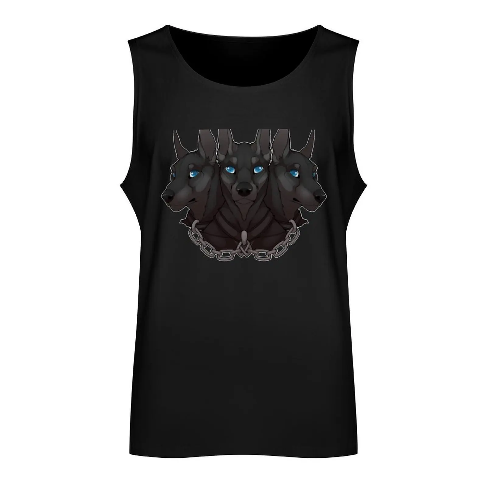 Cerberus Tank Top Japanese t-shirt Men's gym t-shirt basketball clothing