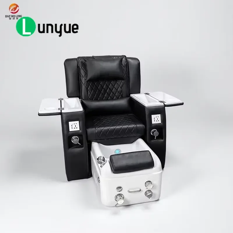 Luxury Modern Pedicure Chair for Beauty Professional Space Saving Manicure Pedicure Seat No Pipe with Basin Comfortable
