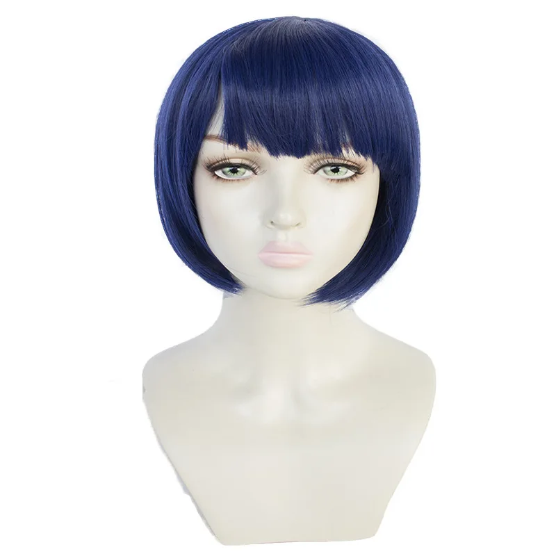 Genshin Impact Xiangling Cosplay Anime Perücke, kurze Bob-Perücke