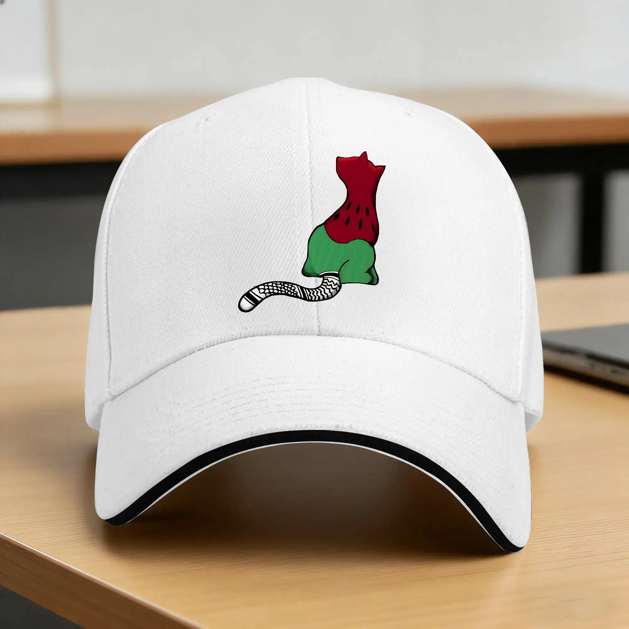 Summer Palestine Cat Baseball Cap  Hiking Fishing Street Style Hip Hop Hats Unisex Custom DIY Sun Snapback Cap