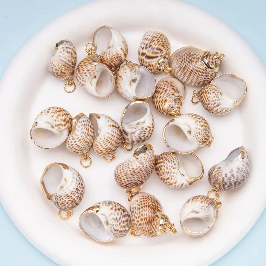 1pc Natural conch Shell Abalone Shell Scallop Pendant DIY Jewelry Bracelet Wind chimes for Women and Men (38 styles)