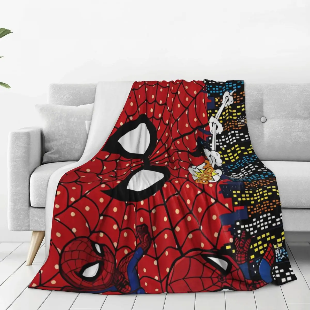 The Amazing Spider-Man Warm Soft Blankets Film Picnic Plush Throw Blanket Funny Living Room Flannel Bedspread Sofa Bed Cover