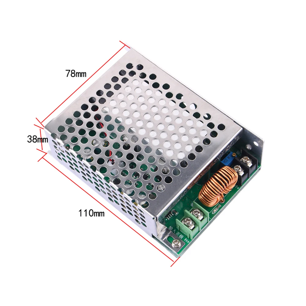 DC-DC Convertor DC25V-90V to DC2.5-60V Buck Power Supply Board 20A Battery Voltage Converter