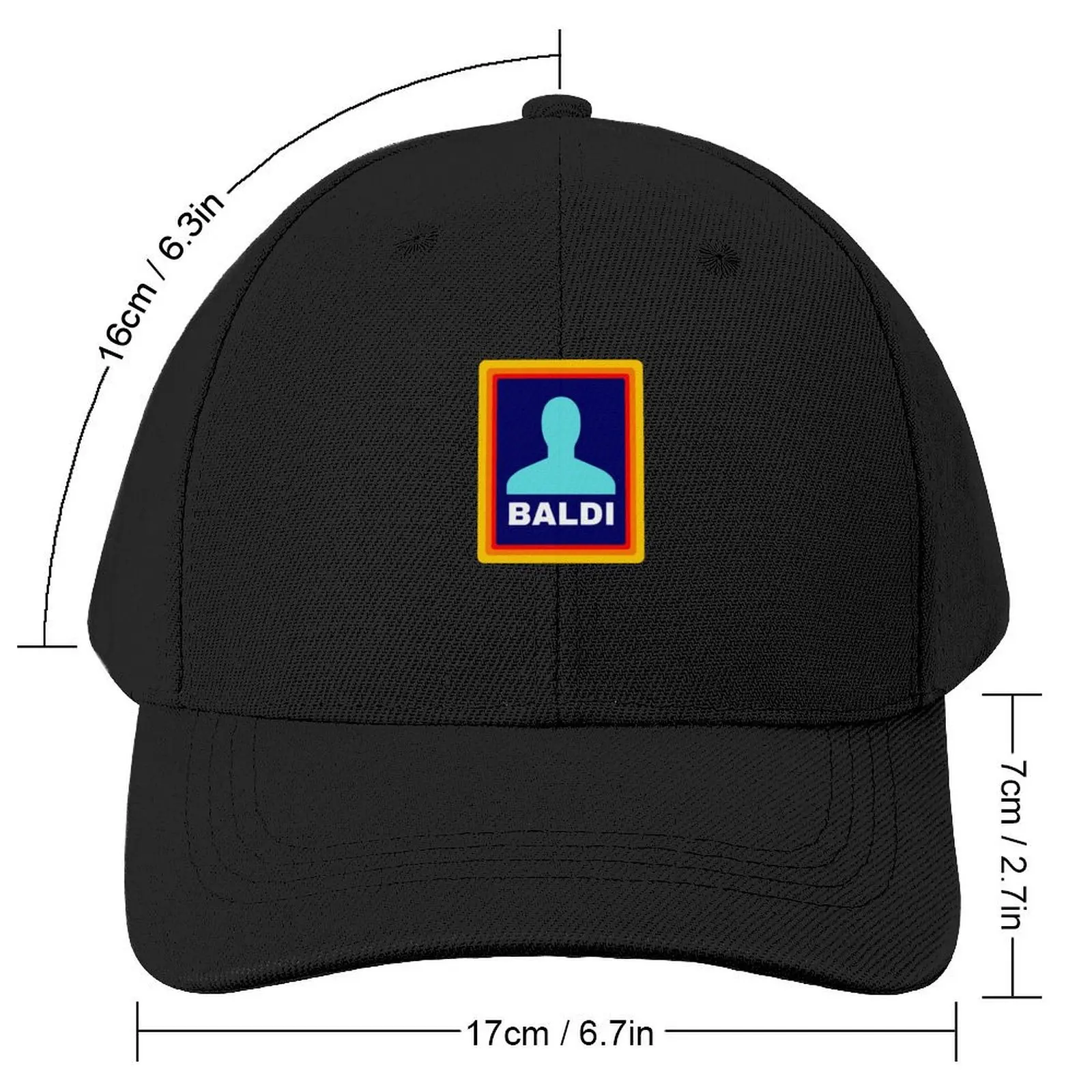 Baldi, Parody, Bold, Willow Days Baseball Cap Hip Hop Cosplay Winter hat Baseball For Men Women's