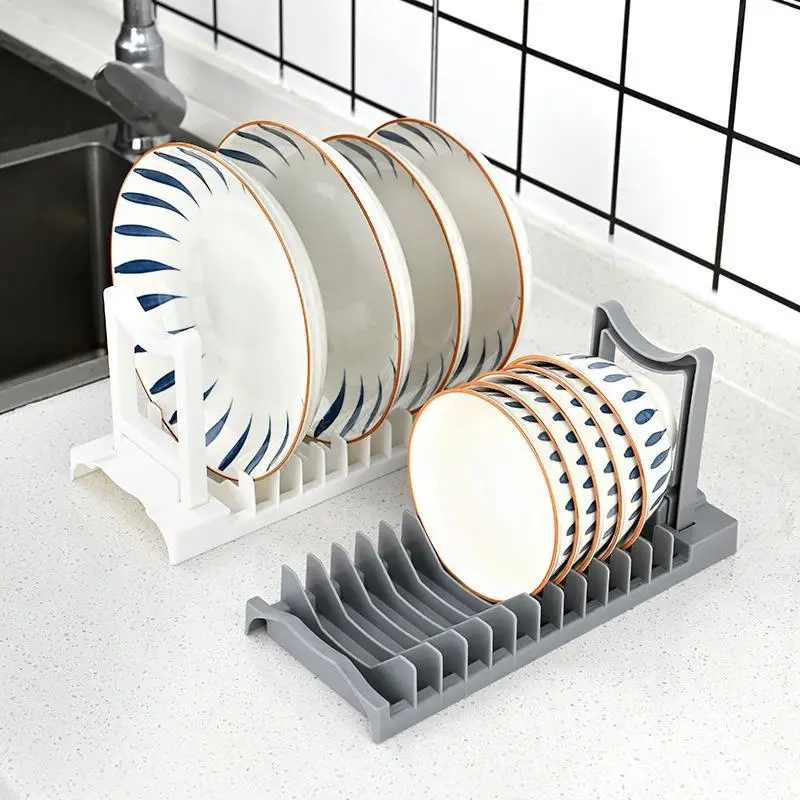Kitchen Dishware Storage Rack Sink Disposal Shelf Home Use Tabletop Bowl Drainage Storage Box Dish Drying Holder