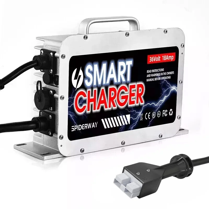 18 Ampere 36 Volt intelligentes Batterieladegerät für EZGO Marathon Golfwagen mit SB50-Stecker