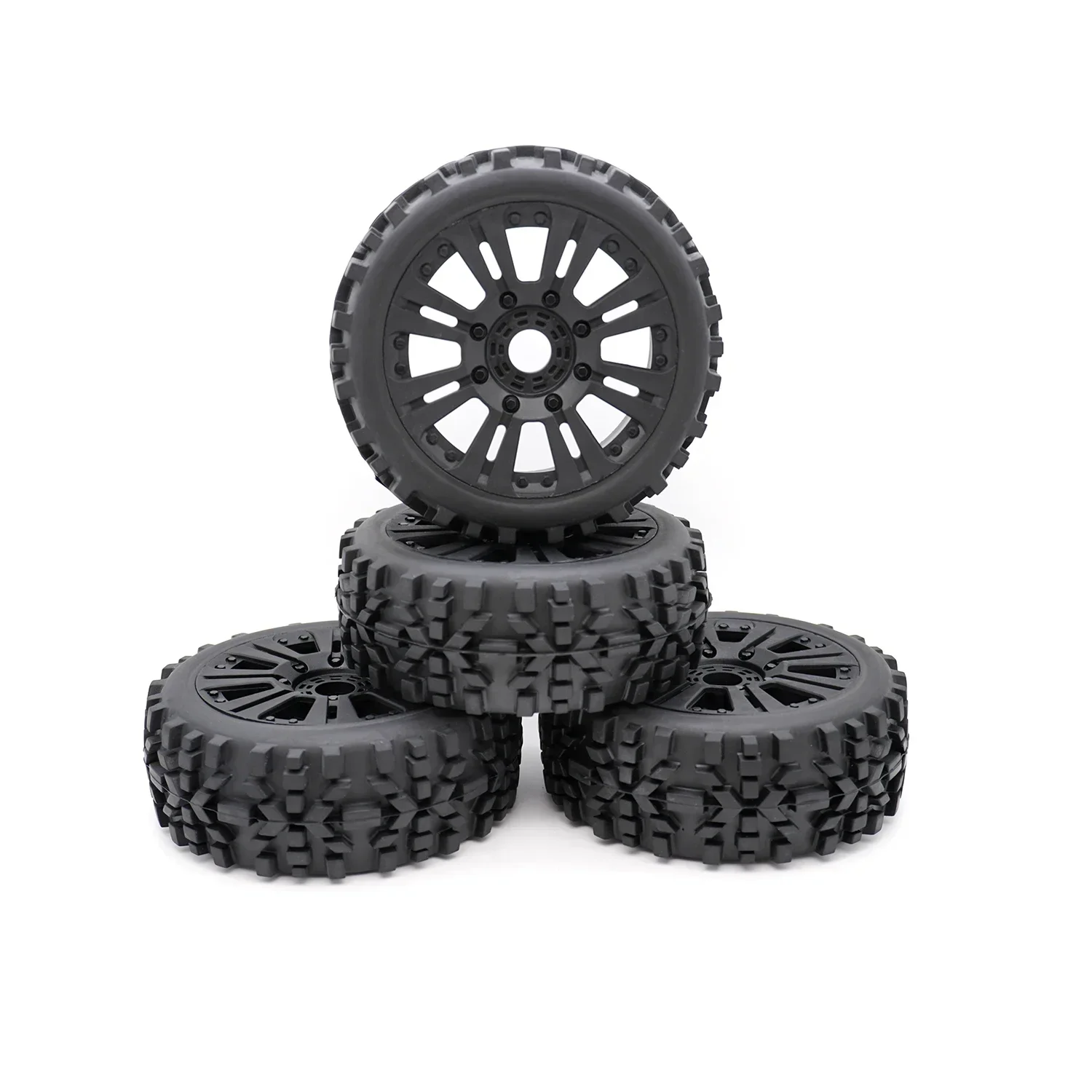 

4pcs 120mm 1/8 RC Off-Road Buggy Wheels Tire 17mm Hex for ARRMA Typhon Talion Trxs Redcat Team Losi Kyosho HPI HSP VRX RC Car