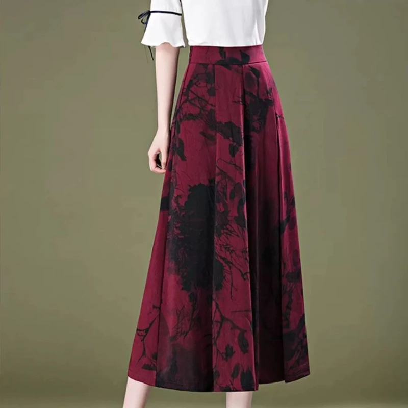 Chiffon hoge taille sneldrogende broek voor dames strandkleding Koreaanse mode casual trends 2025, kwaliteit elastische damesbroek