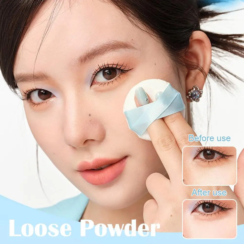 Blue Loose Powder Oil Control Waterproof Sweatproof LASTING Makeup LONG Honey Powder Baking Powder Baking Concealer