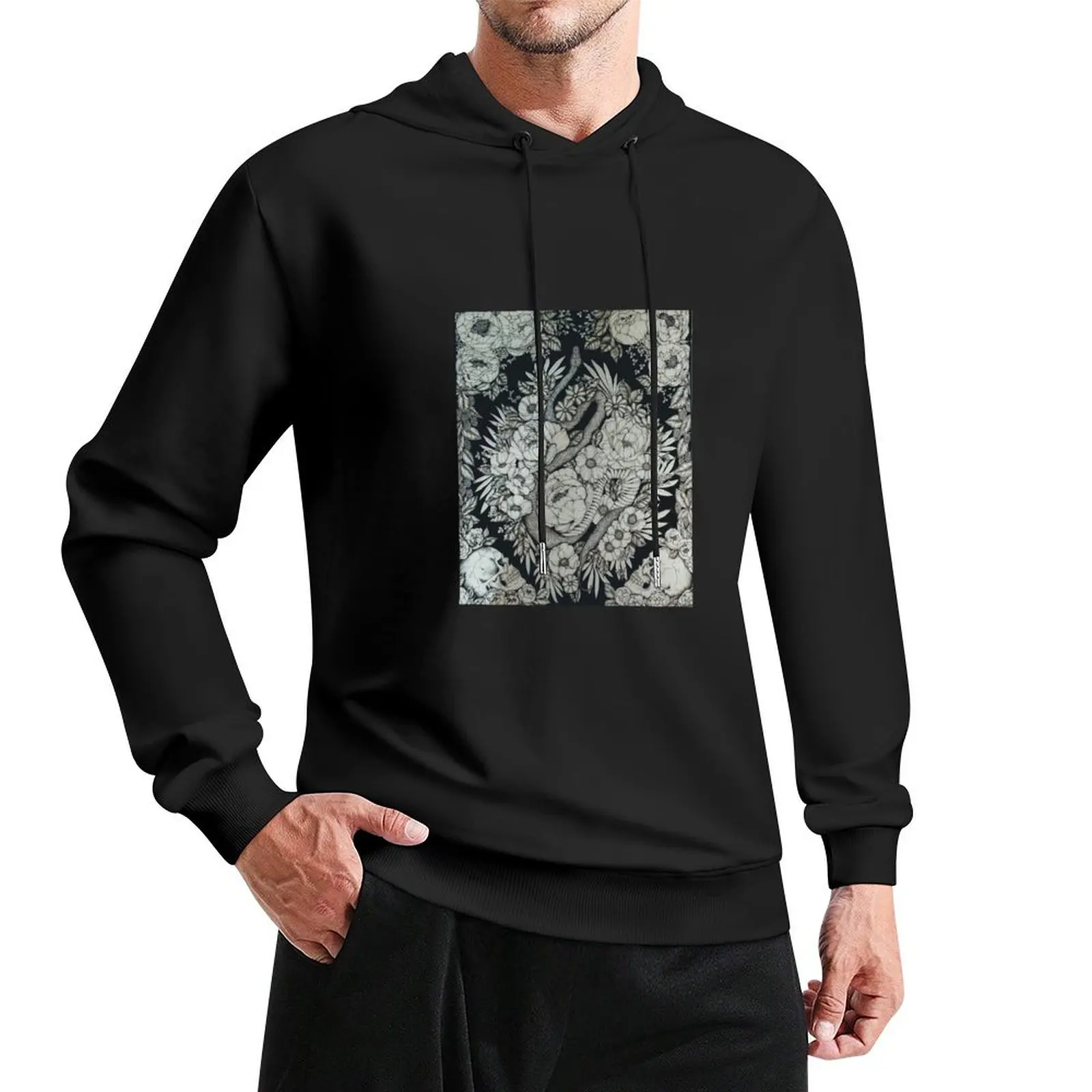 

Life and Death design Pullover Hoodie men's clothing streetwear men autumn new products mens clothing hoodie graphic