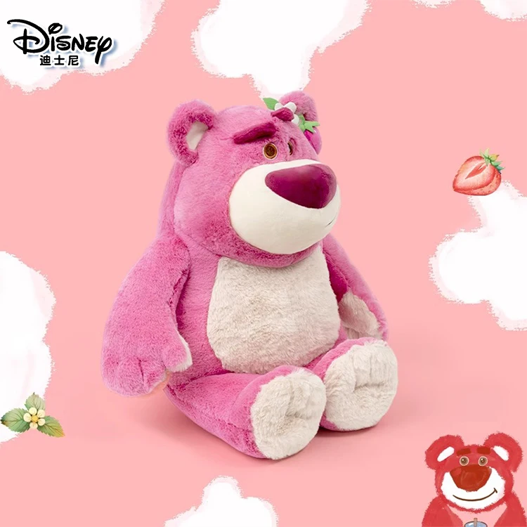 Disney Toy Story 4 Lotso Kawaii truskawkowy miś pluszowy zabawki Cartoon & Cute The Bear pluszowe lalki prezent urodzinowy dla dzieci dziewczyna