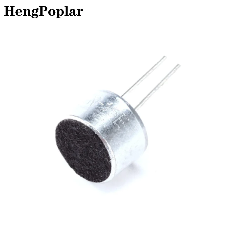 100pcs 9*7mm Capacitive Electret Microphone With Pins MIC Electret Condenser Pick-Up Sensitivity 52D 9x7mm 9mmx7mm 9mm*7mm