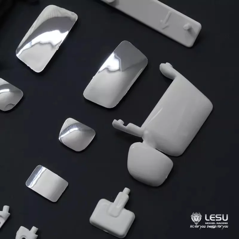 Lesu Abs Rearview Mirror For Diy 1/14 Scale Tamiyaya R620 470 RC Tractor Truck Th05105-Smt2