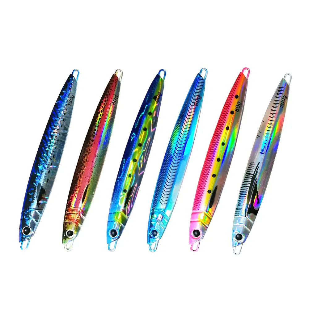 

AS Slow Falling JIg Lure Fishing UV Jig 3D Print Angler 60g80g120g150g200g250g Metal Hard Bait Sinking Jigging Pesca Bait