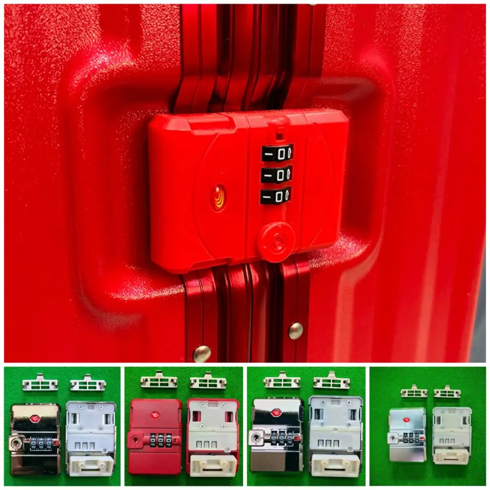 Multicolor Luggage Password Lock Anti Theft Accessories 3 Digit Combination Lock Repacement Security Tool Suitcase Lock Buckle