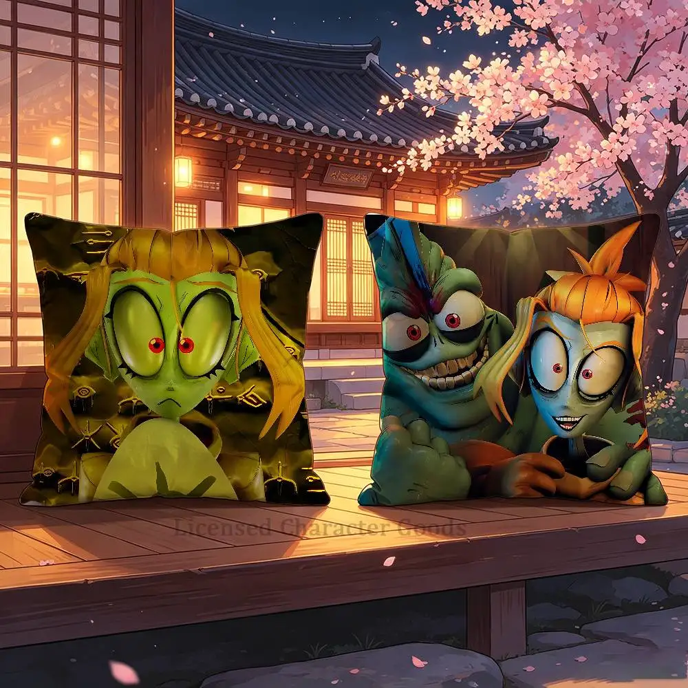 The G-Gaslight D-District Square Cushion Cover Weird Aesthetic Library Book Page Print Pillow Cover